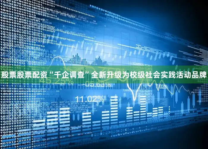 股票股票配资“千企调查”全新升级为校级社会实践活动品牌